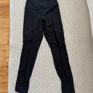 Lululemon Athletica Black Mesh Full-Length Leggings